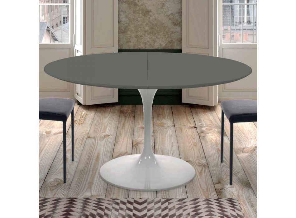 Runt utdragbart matbord upp till 170 cm Tillverkat i Italien - dollar Viadurini