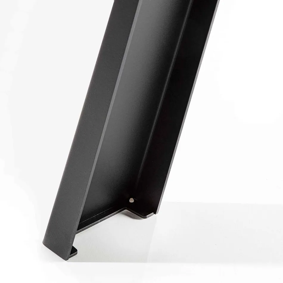 Runt matbord utdragbart Upp till 370 cm i trä och metall - Caimano Viadurini