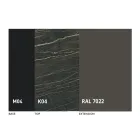 Runt utdragbart matbord i laminamkeramik Tillverkad i Italien - Lupetto Viadurini