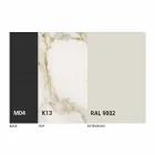 Runt utdragbart matbord i laminamkeramik Tillverkad i Italien - Lupetto Viadurini