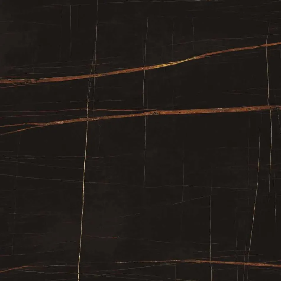 Rund design matbord i polerat stengods och trä tillverkat i Italien - Madame Viadurini