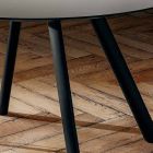 Runt matbord i laminerad Fenix tillverkad i Italien - Lingotto Viadurini