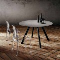Runt matbord i laminerad Fenix tillverkad i Italien - Lingotto