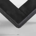 Runda matbord i trä med glasskiva Bao, modern design Viadurini