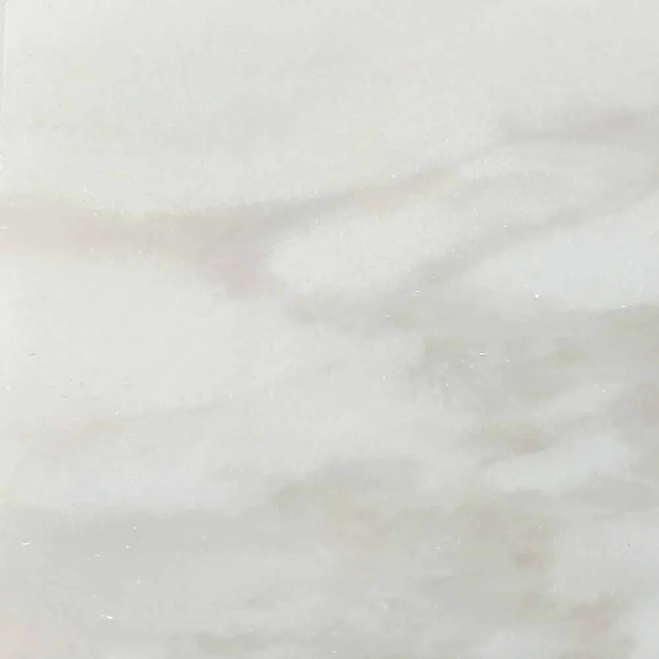 Runt matbord i marmor och målad aluminium tillverkat i Italien - Superb Viadurini