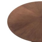 Runt matbord i fanerad Mdf och massivt trä - Fulmin Viadurini
