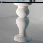 runda matbord i sten och kristall Oedipus, klassisk design Viadurini