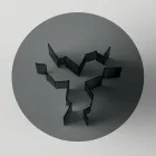 Runt matbord i extra klart eller rökt glas tillverkat i Italien - Thommy Viadurini