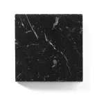 Runt matbord i glaskeramik och metall Tillverkat i Italien - Alfero Viadurini