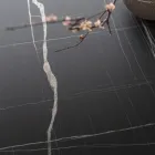 Runt matbord i metall och laminerad Hpl Tillverkad i Italien - Bastiano Viadurini