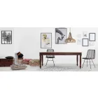 Matbord i klassisk stil i massivt akaciaträ Homemotion - Pitta Viadurini