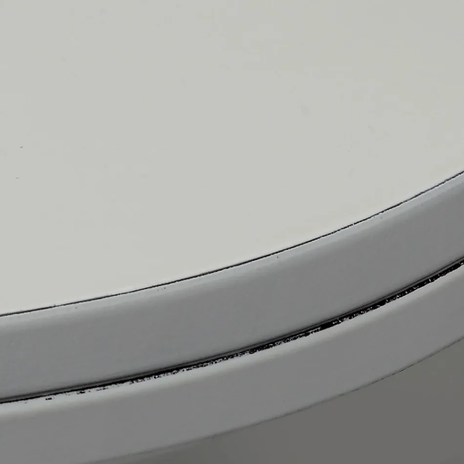 Klassiska runda matbord i massivt trä Oliva Viadurini