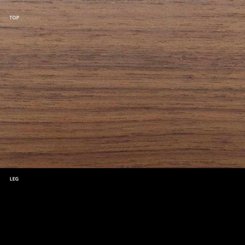 Runt matbord med fin fanerad skiva tillverkad i Italien - dollar Viadurini