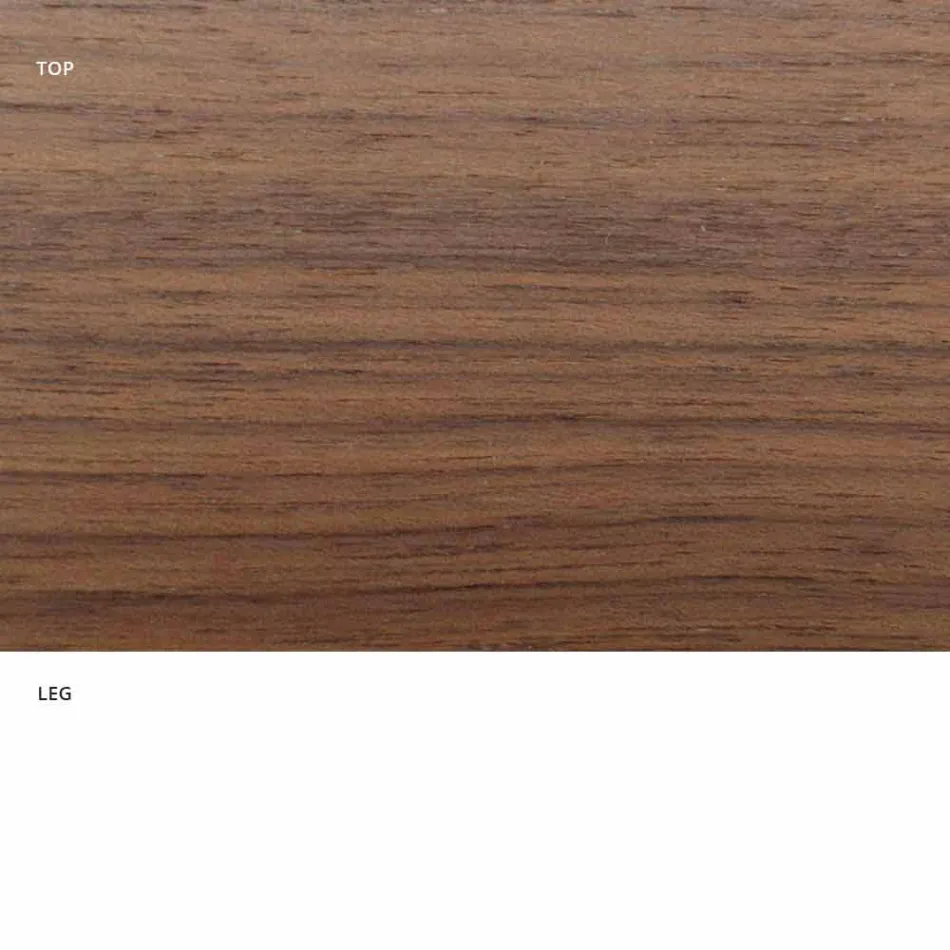 Runt matbord med fin fanerad skiva tillverkad i Italien - dollar Viadurini