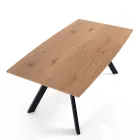 Vardagsbord med stålben och MDF-skiva - Terullio Viadurini