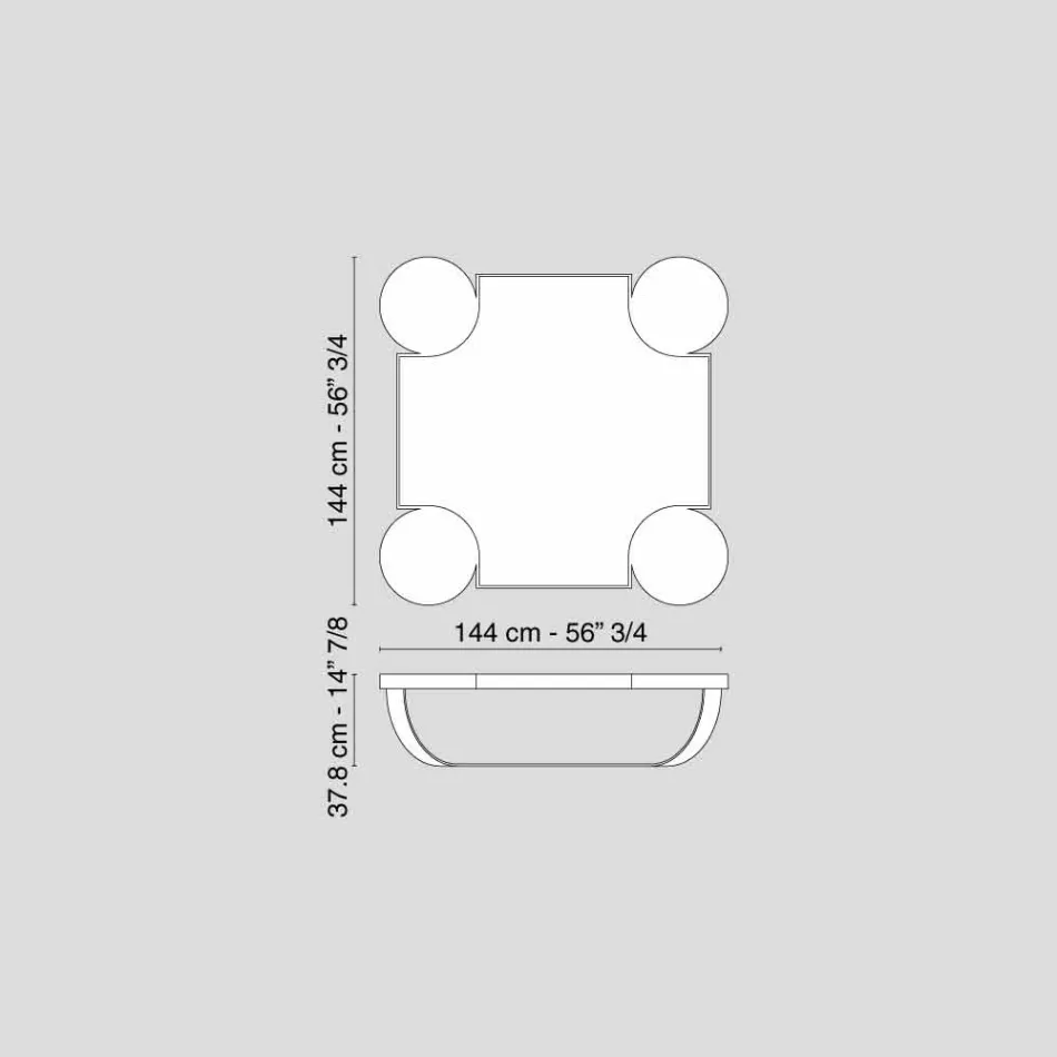 designer vardagsrum bord i mörk ek Drummond Viadurini