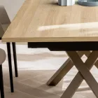 Utdragbart vardagsrumsbord 260 eller 300 cm i metall och HPL - Borgo Viadurini