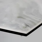 Utdragbart vardagsrumsbord med fatformad skiva i keramik Made in Italy - Glasögon Viadurini