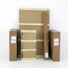 Utdragbart vardagsrumsbord med fatformad skiva i keramik Made in Italy - Glasögon Viadurini