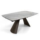 Utdragbart vardagsrumsbord med keramisk fatskiva Made in Italy - Glasögon Viadurini