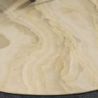 Vardagsrumsbord med fatformad skiva i keramik Tillverkat i Italien - Settimmio Viadurini