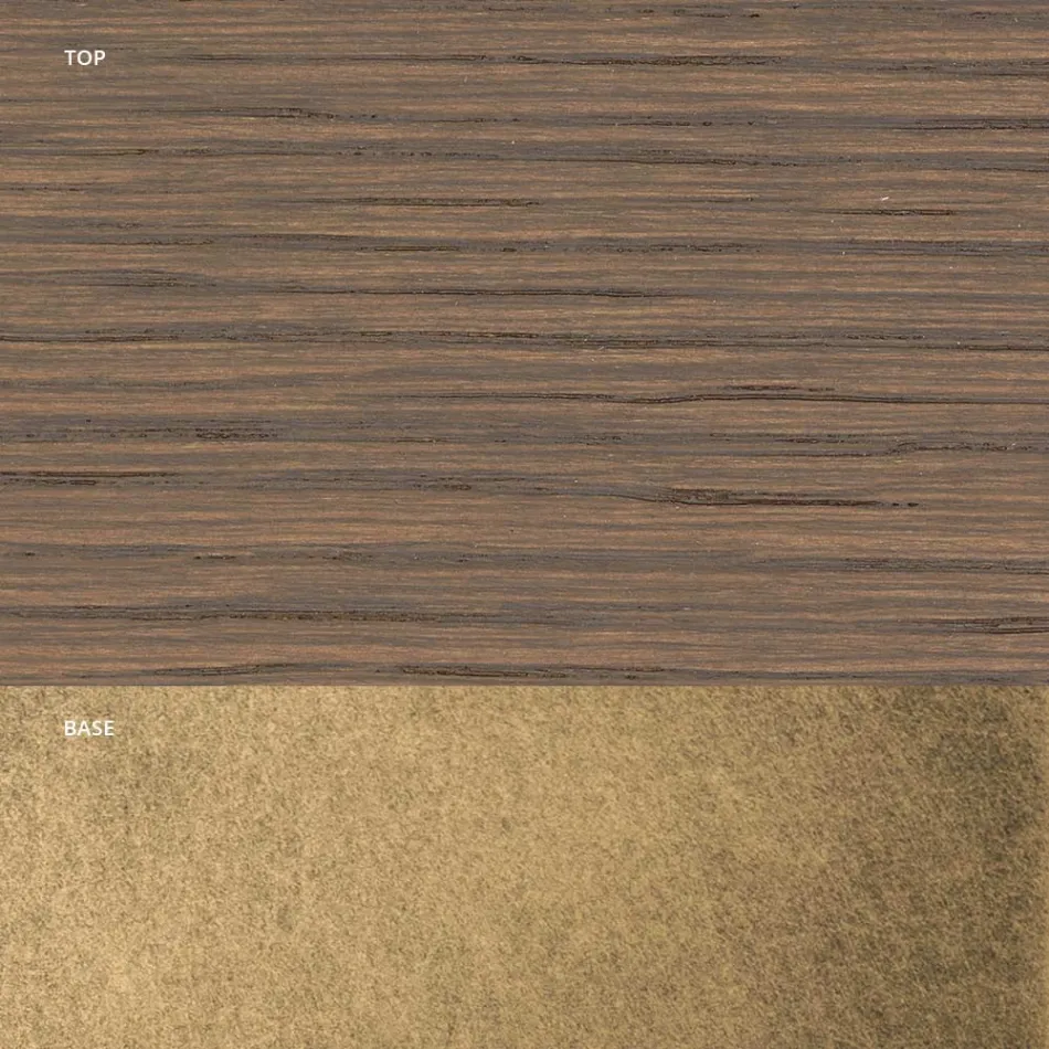 Vardagsbord med struktur i knuten ek Tillverkat i Italien - Giusy Viadurini