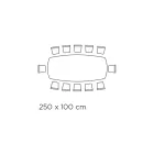 Fast vardagsrumsbord med keramikskiva Made in Italy - Holidays Viadurini