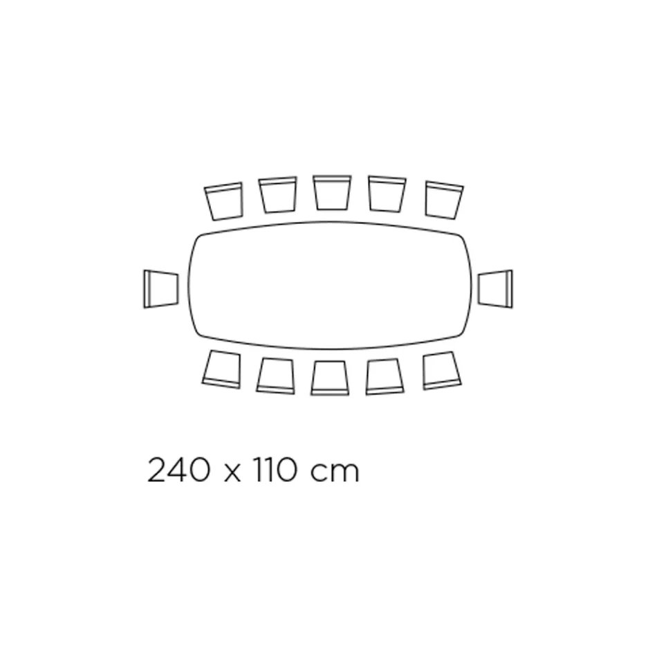 Fast vardagsrumsbord med keramikskiva Made in Italy - Holidays Viadurini
