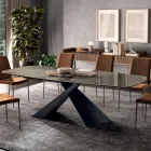 Fast vardagsrumsbord med keramikskiva Made in Italy - Holidays Viadurini