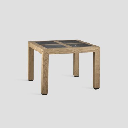 Vardagsrumsbord i massivt trä Handgjort tillverkat i Italien - Rosa Viadurini