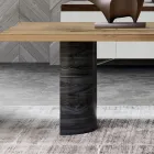 Modernt vardagsrumsbord i massivt trä Tillverkat i Italien - Catrin Viadurini