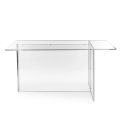 Selenia minimalistiskt designbord i transparent plexiglas tillverkat i Italien
