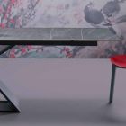 Utdragbart designbord upp till 294 cm med Made in Italy Gres Top - Cirio Viadurini