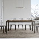 Designbord med träskiva Utdragbart upp till 440 cm Tillverkat i Italien - Foxy Viadurini