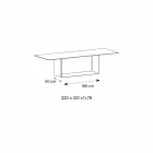 Designbord i Matt Noir Desir Keramik och metall tillverkad i Italien - mörkbrun Viadurini