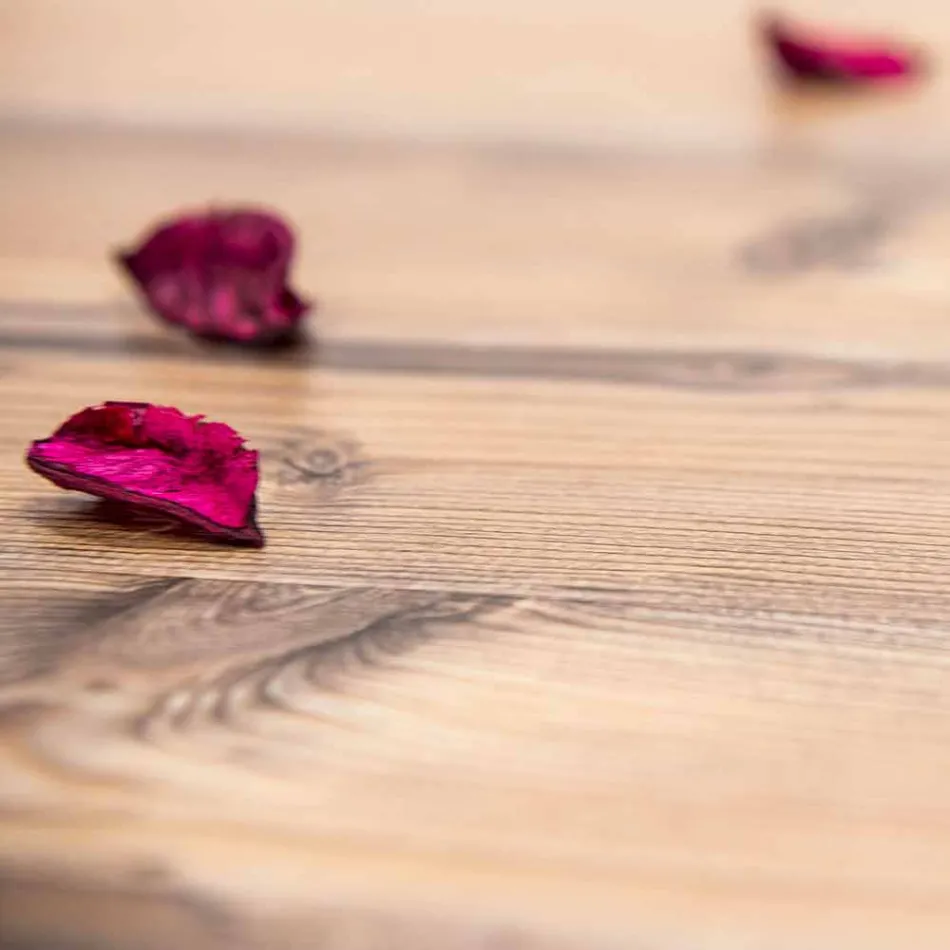 Designbord av gran och träplastglas tillverkat i Italien, Castro Viadurini