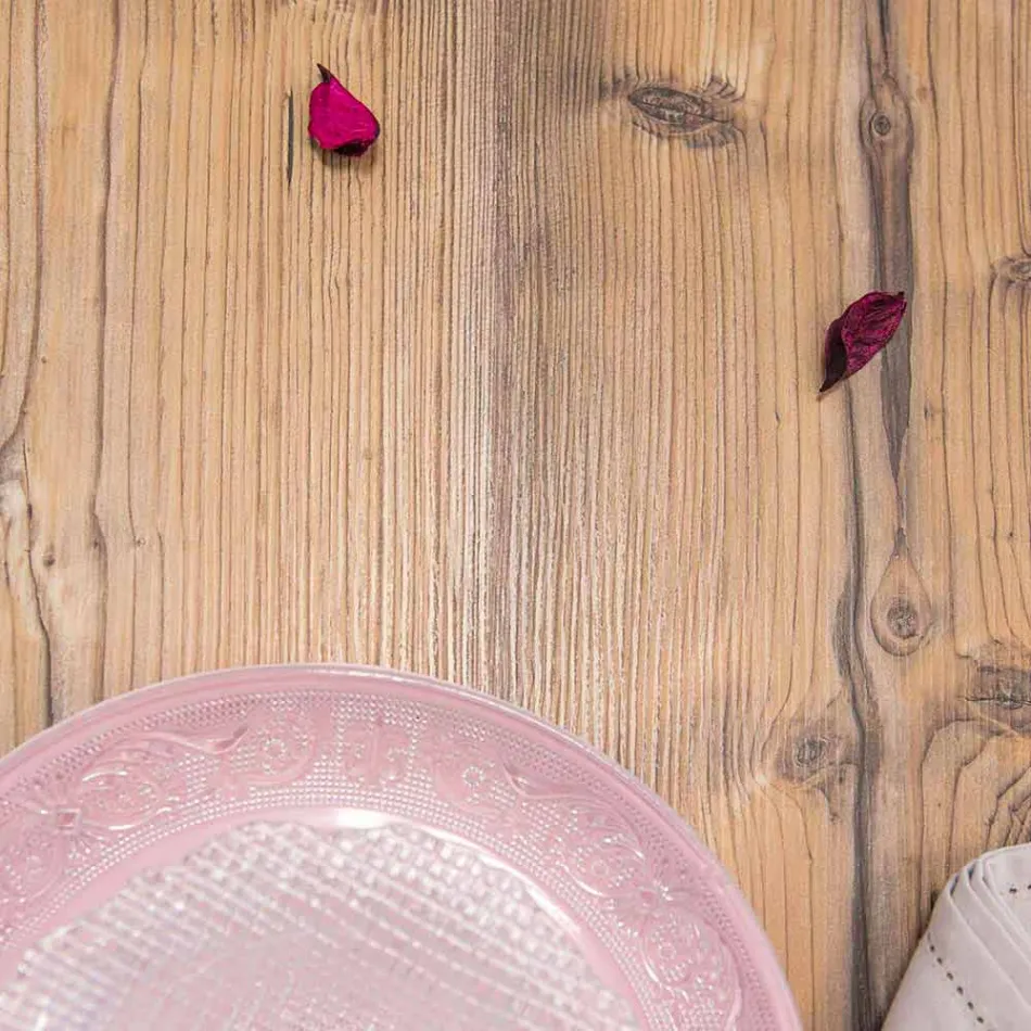 Designbord av gran och träplastglas tillverkat i Italien, Castro Viadurini