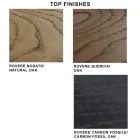 Designbord i fanerat trä och stål Tillverkat i Italien – Dalmata Viadurini