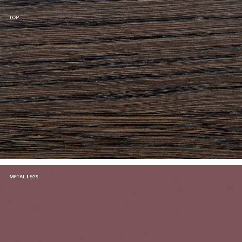 Designbord i massivt trä producerat i Italien, Wilmer Viadurini