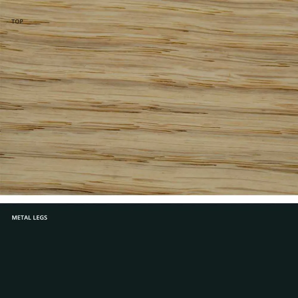 Designbord i massivt trä producerat i Italien, Wilmer Viadurini