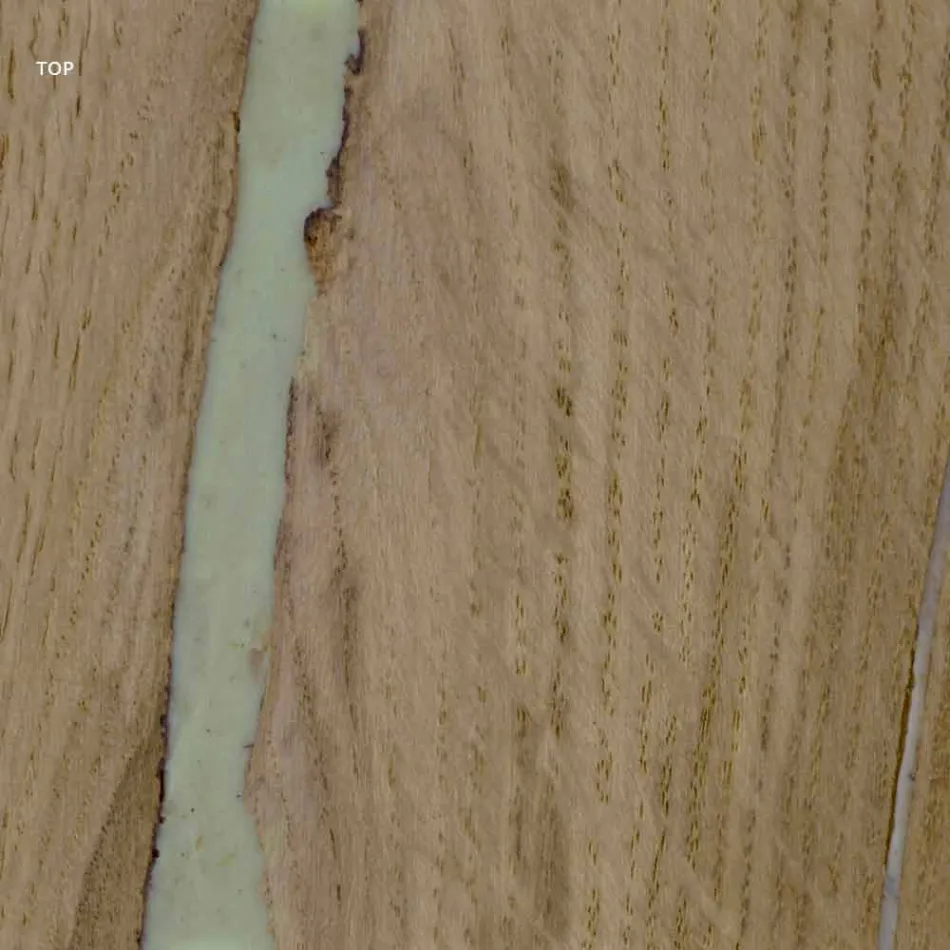 Modernt designbord med träplatta och metallbas, Esperia Viadurini