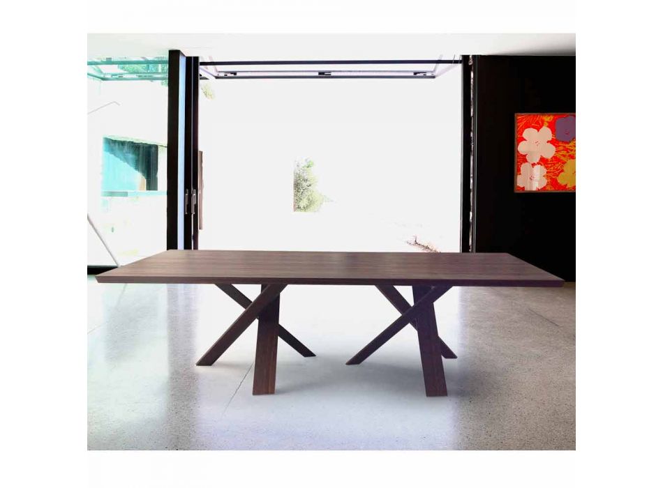 Modernt design träbord 240x120cm tillverkat i Italien Tree Viadurini
