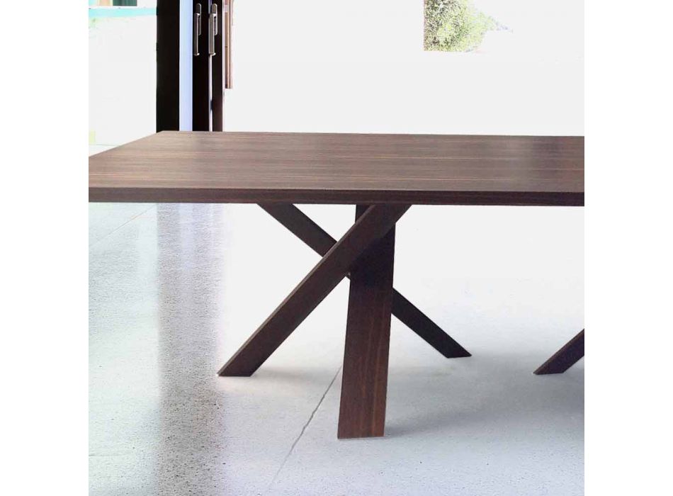 Modernt design träbord 270x120cm tillverkat i Italien Tree Viadurini