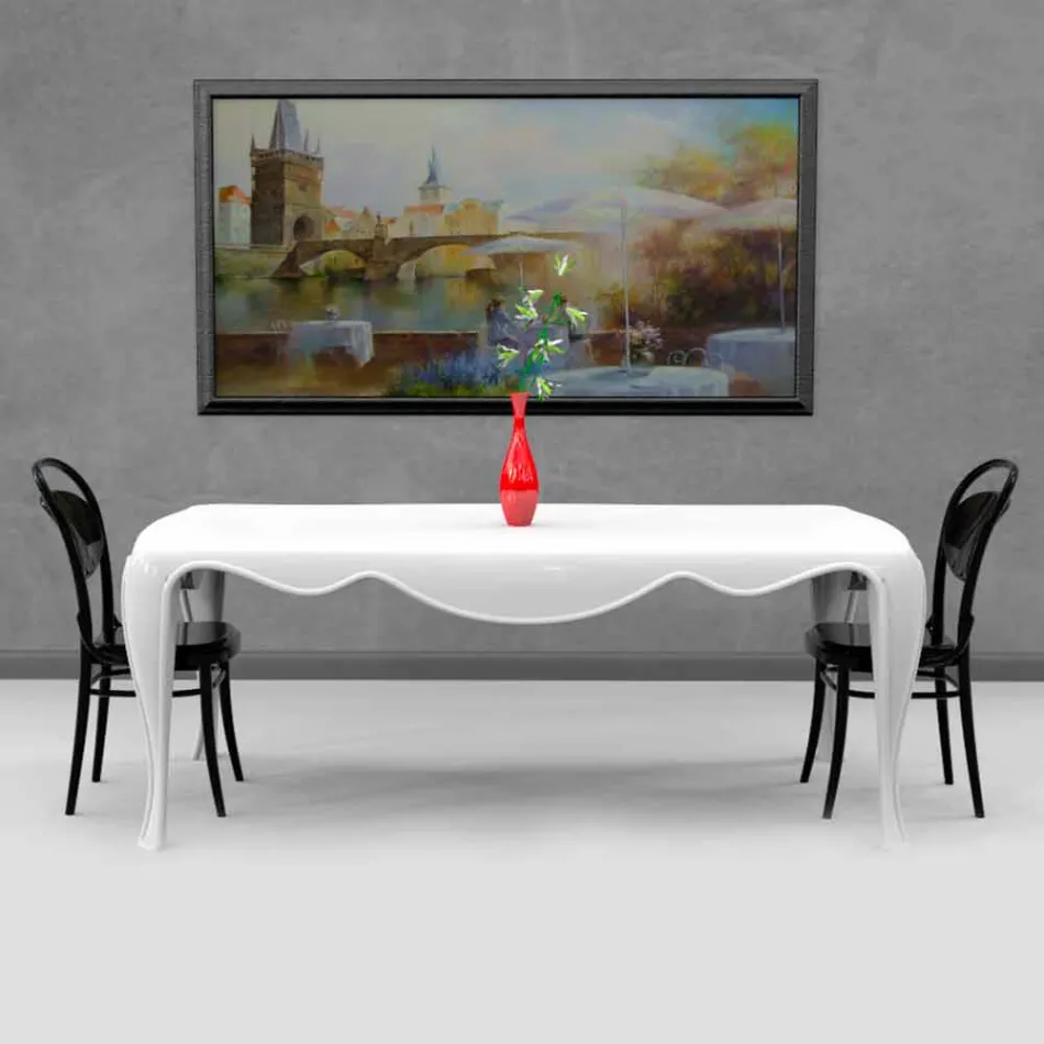 Modernt designbord tillverkat i Italien, Miazzina Viadurini