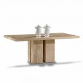 Lyxbord med modern design, topp i Daino Marble tillverkad i Italien - Zarino
