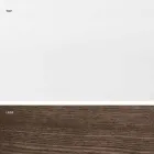 Utdragbart bord av glas och massivt trä gjord i Italien, Dimitri Viadurini