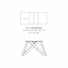 Modernt extensibelt bord av tillverkat i Italien melamin trä, Wilmer Viadurini