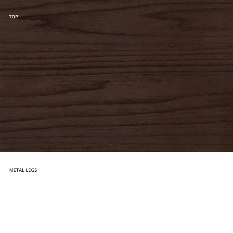 Modernt extensibelt bord av tillverkat i Italien melamin trä, Wilmer Viadurini