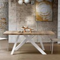 Modernt utdragbart bord i melamin trä gjord i Italien, Wilmer