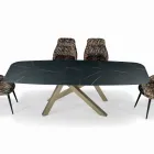 Fast fatbord med laminatskiva Tillverkat i Italien - Settimmio Viadurini